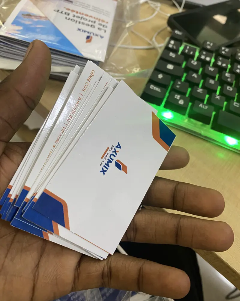 Cartes de visite imprimées