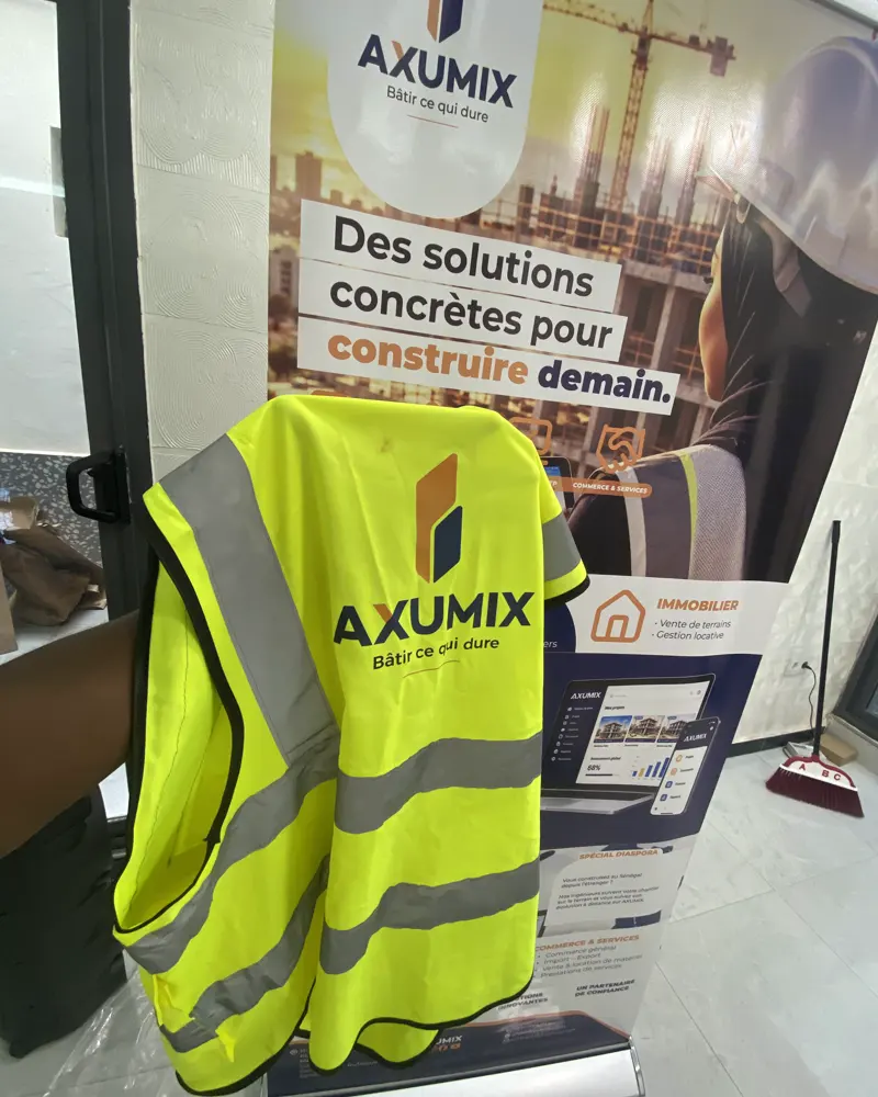 Gilet de sécurité marqué au logo du client